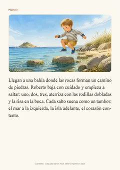 Página interior del cuento de Roberto